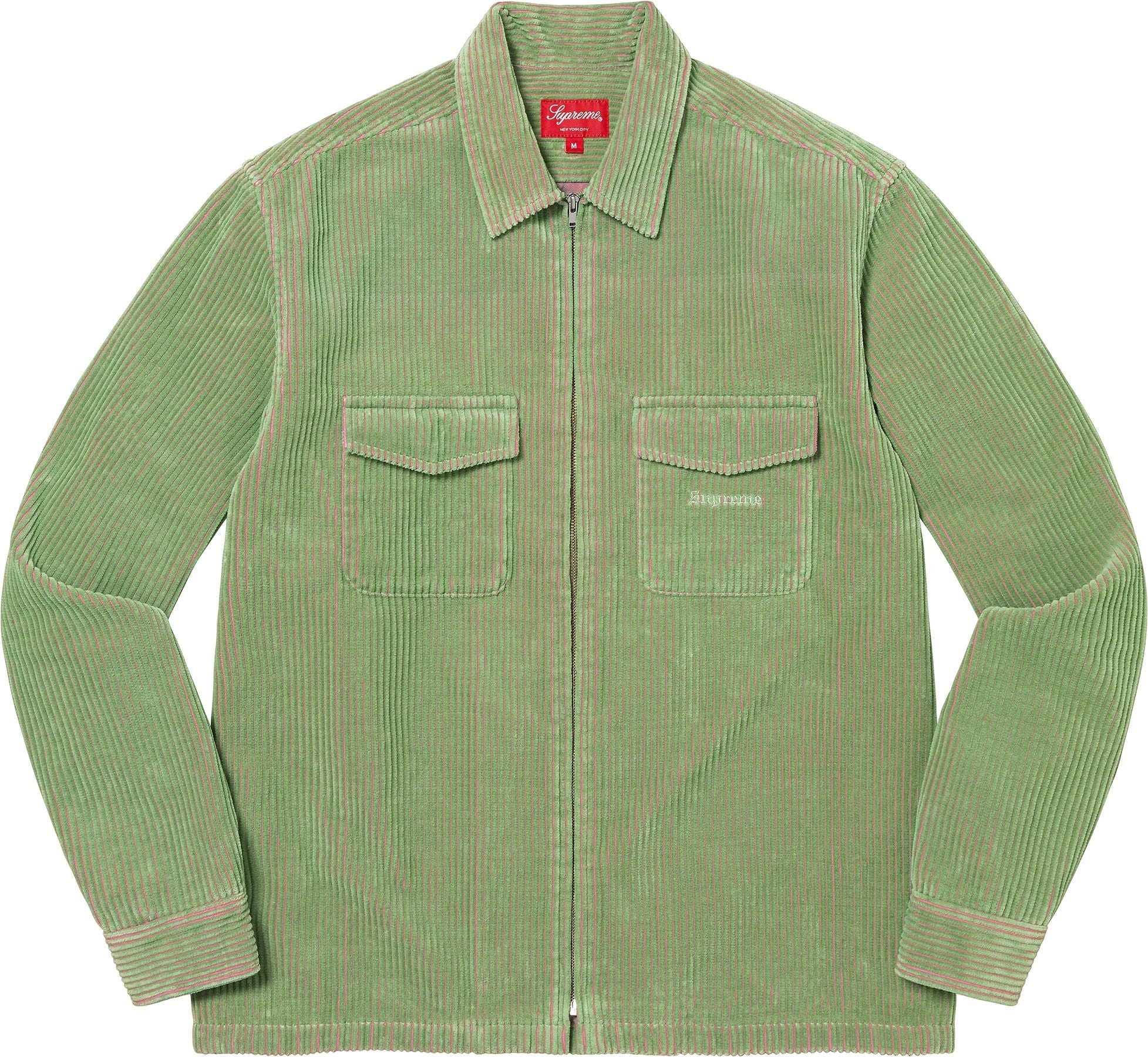2-Tone Corduroy Zip Up Shirt view 3